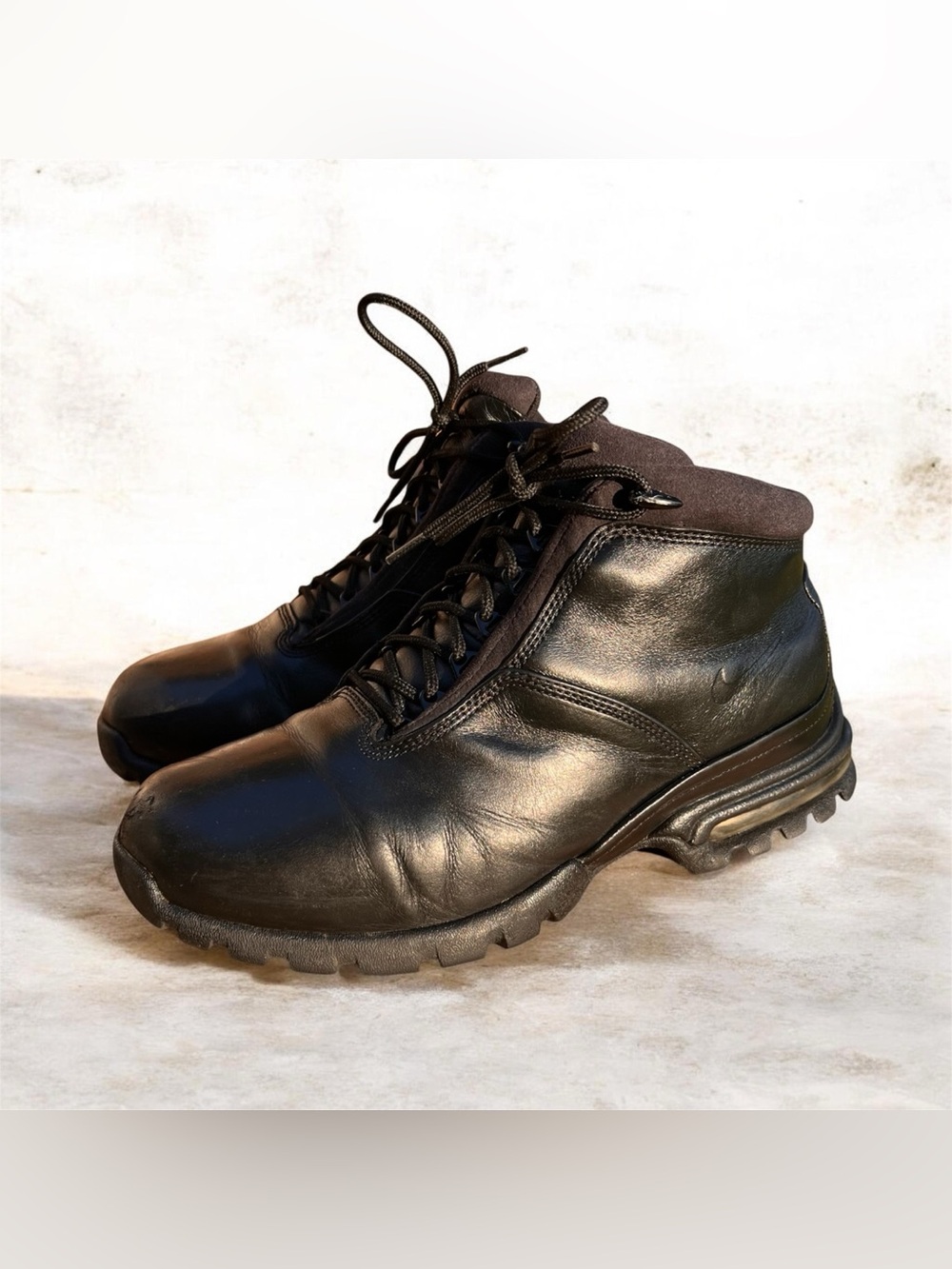 Nike Air Max Goadome Boot Shoes Mens Size 10 Black Leather Sneaker ACG